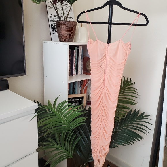 Fashion Nova Karly Mesh Ruched Dress - Picture 5 of 6